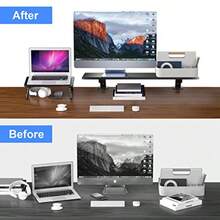 sdfsgfhgSuptek Monitor Stand Monitor Stand Desktop Extension Desktop Stand Clamp Type Desktop Stand Bearing 10kgdsfhgsh - 写真の通り - チェックする 5