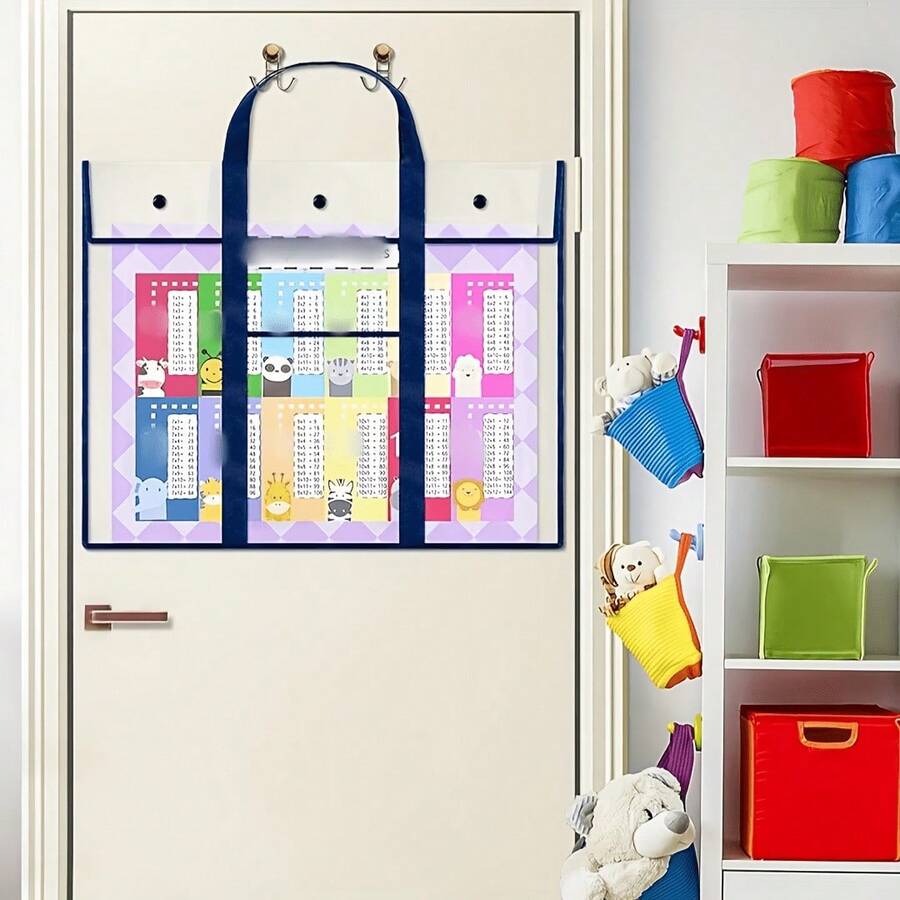 Large Capacity Carrying Handle Drawing Board Bag, Large Poster Storage Bag, Large PVC Document Organizer Bag, Artwork Whiteboard Bag
