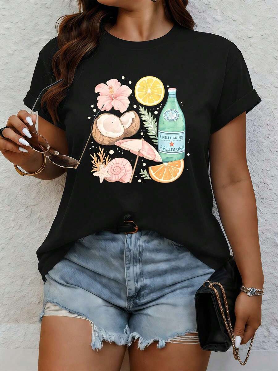 Women T-Shirts - Black - View 1