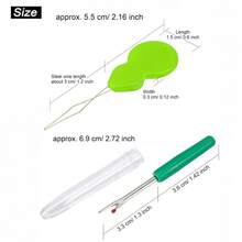 8pcs Knitting Needle And Thread Tool Set, Includes 5 Needles, 1 Roll Of Thread, 1 Threader And 1 Seam Ripper - View 4