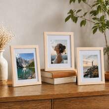 Dual Use A5 Photo Frames Tabletop Standing Wall Mount Frames For Certificates Art - Wood - View 2