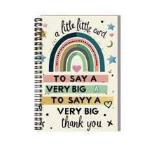 100-Page Cute Rainbow Spiral Notebook, Suitable For Work, Study, Diary Writing, Graduation Gift, Birthday Gift, Daily Planning, And More To Record Life's Moments And Convey Heartfelt Thoughts! - H - View 3