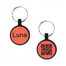 1pc Customized Silicone Round Pet Dog Tag, With Personalized Name Engraving And Privacy Protection QR Code Contact Information, Trackable Location For Pets, Multi-Functional Use, Suitable As A Gift For Dog Lovers And Owners - Multicolor - View 12