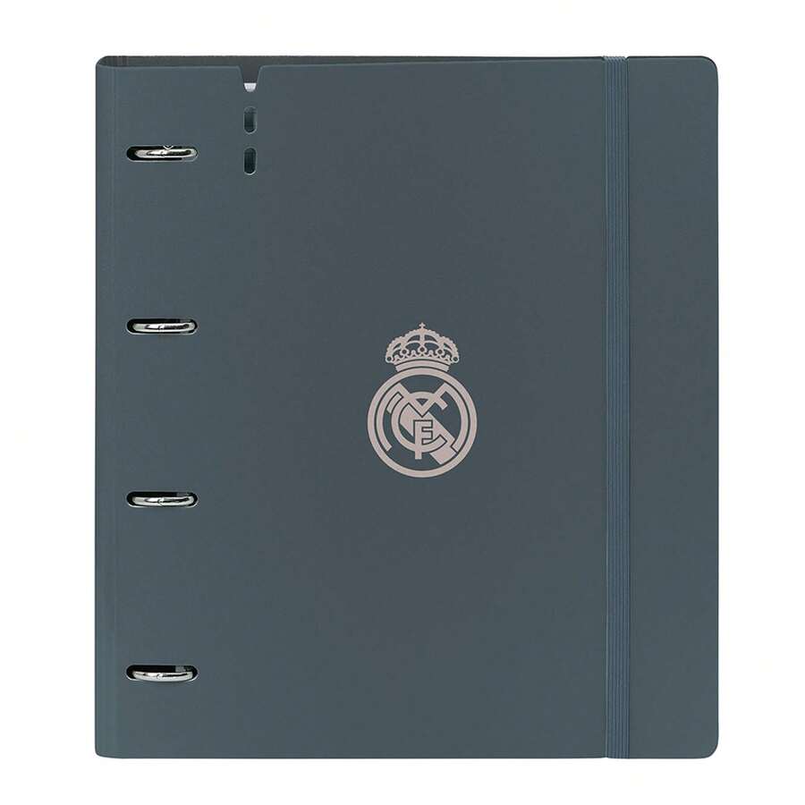 Real Madrid 皇家馬德里第三球衣 A4 活頁夾 24/25,27 x 32 x 4 厘米(3.5 升),4 孔 35 毫米,PP 泡沫封面,100 張筆替換內頁,5x5 方格,90 克/平方米,彈性封口,帶分隔頁和 7 小時 - 替代品 - 查看 1