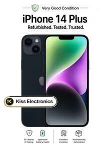 Apple IPhone 14 Plus - Fully Unlocked Very Good - Grade B Condition Refurbished - Midnight Black - View 2