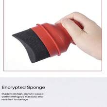 High Density Polishing Pad, Waxing Sponge For Car Tires, Durable Shiny Brush, Convenient Handheld Tool For Various Car Surface And Tire Polishing, Curved Handle Sponge Scrubber, High Density Waxing Sponge - Multiple Styles - View 10