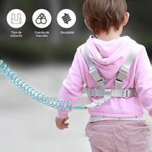 2-IN-1 HARNESS WITH LEASH, CHILD'S BRACELET, COLOR SENT AT RANDOM - Multicolor - View 1