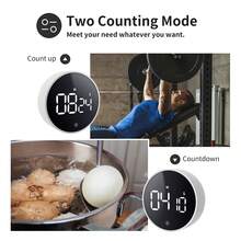 Circular Magnetic Timer With Rotating Design, Cooking & Learning Time Management Desktop Decor - Other - View 5