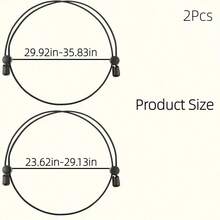 2pcs Women's Adjustable Shirt Tuck Elastic Short Waistband - Adjustable Waist For Tops, Sweaters, Shirts - Seamless Design Abdominal Compression Women's Shirt Fixing Belt Waist Trainer Seamless Design Smooth Texture - Black - View 6