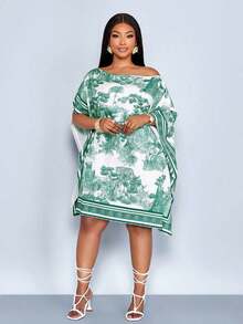 Women Midi Dresses - Dark Green - View 11