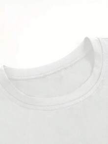 Women's T-Shirt, Printed With The Spanish Text "I'M NOT JUST THE AUNT I'M ALSO THE GODMOTHER", White Short-Sleeved T-Shirt With Round Neck - Machine Washable, Suitable For Spring, Summer And Autumn, Casual Style, Comfortable Fit, Modern Design, Versatile For Daily Use, Soft Fabric, Fashionable Style, 100% Cotton. - 白色 - 查看 4