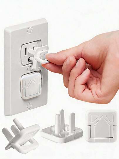 30Pcs Outlet Covers Protectors Plug Bulk Child Baby Proofing Proof For US 3-Prong Electrical Outlets Easy Install Socket Sturdy Secure Baby Proofing Kit For Home Office