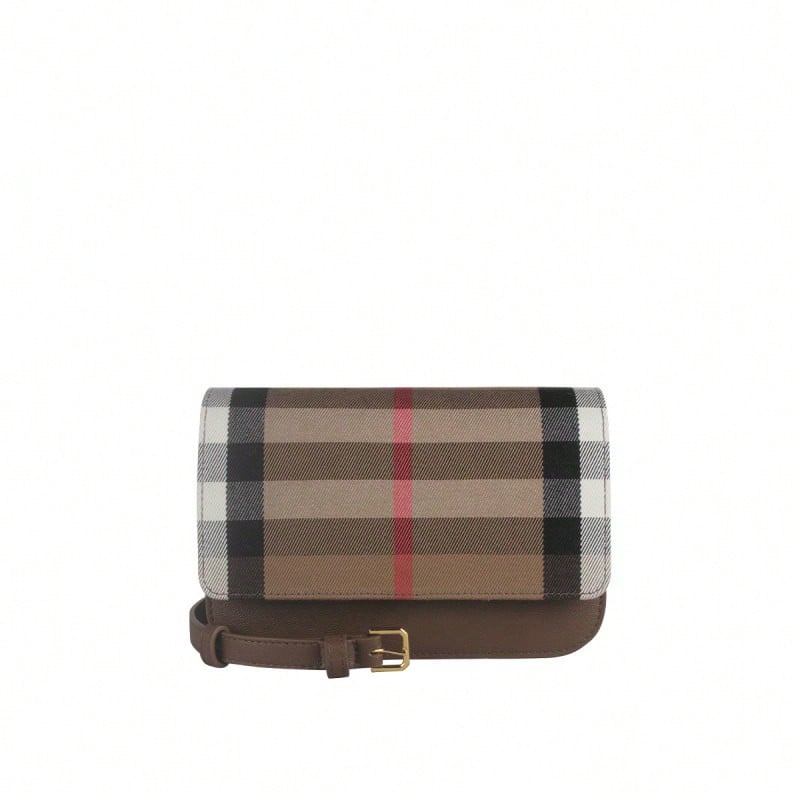 Burberry Plaid Patterned Women's Shoulder Sling Bag 80844921 - 樺木棕80844921 - 查看 1