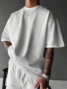 Fractyr Men's Casual Summer T-Shirt, Loose Fit, Crew Neck, Breathable, With Japanese Geisha Warrior Graphic Print, Comfortable Streetwear - 黑色 - 查看 4