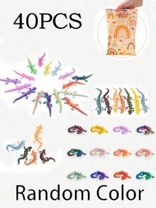 2/5/10/20/30/40pcs Random Color Cute Gecko Figurines, Suitable For Holiday Gifts, Surprise Small Gifts, Gift Bag Fillers, Office Decor, Decorations, Desktop Decor, Stress Relief Toys, Father's Day Gifts, Birthday Gifts, Toys, Party Favors - Multicolor - View 13