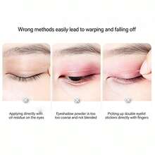 1/3/5/10 Sheet Ultra Invisible Clear Double Eyelid Stickers, Natural Long-Lasting Eyelid Lift Tapes For Hooded Eyes, Waterproof & Sweatproof, No Trace For All Day Wear - Nude - View 11