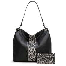 Hobo Bag For Ladies Shoulder Handbags With Back Pocket Purses, With Zipper, Purses, With Zipper - Z-black Leopard - View 1