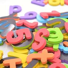 Kids Magnetic Letters And Numbers Stickers, Including Uppercase, Lowercase, Digits And Symbols, Fun Spelling Learning Toy, Educational Puzzle For Classroom And Home, Back To School, Thanksgiving, Holiday And Birthday Gift - Random Color - Multicolor - View 6