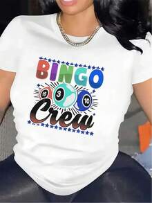 Camiseta de mujer para primavera y verano - Blanco - Ver 1