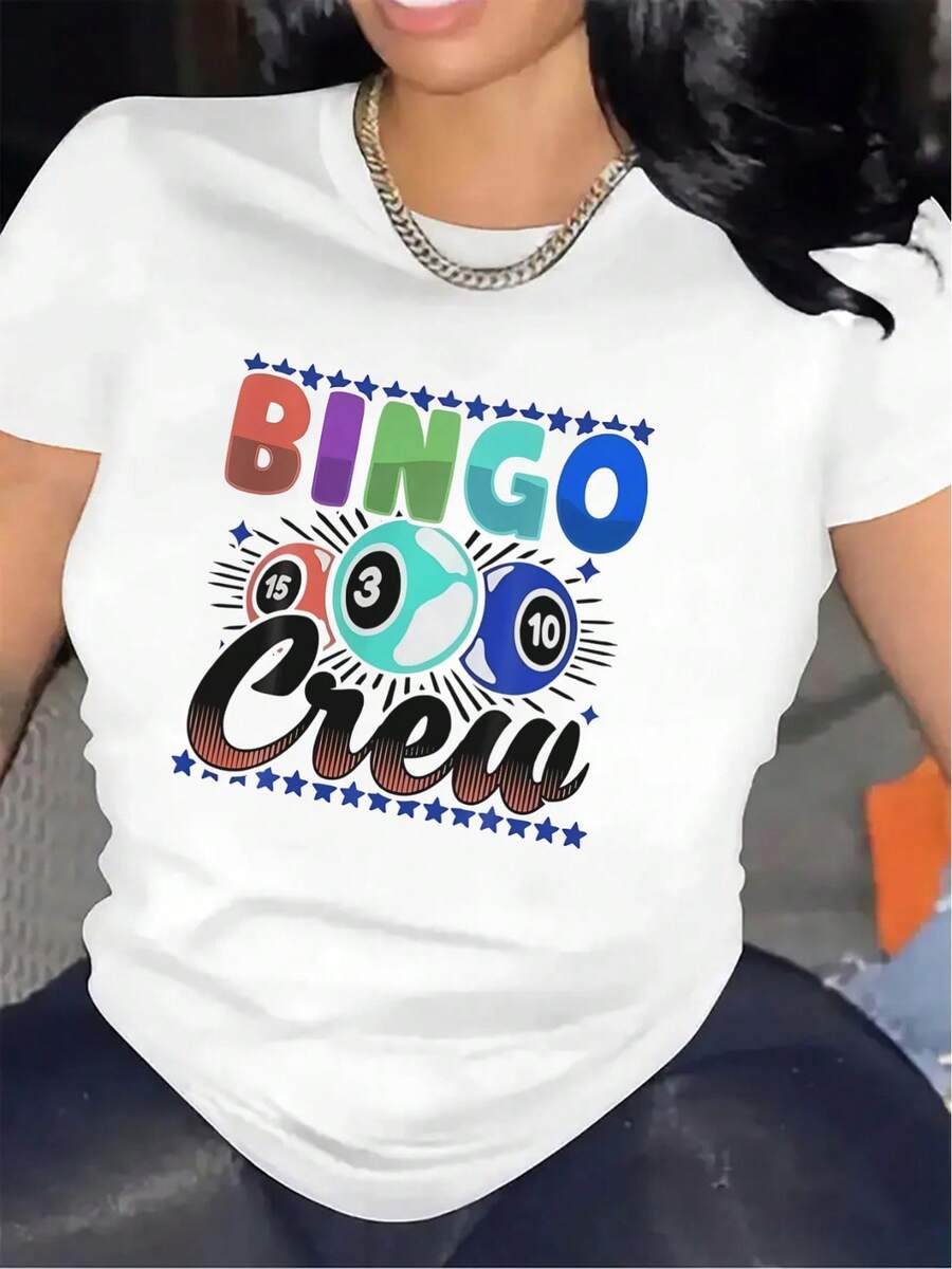 Camiseta de mujer para primavera y verano - Blanco - Ver 1