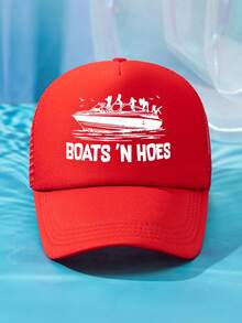 1pc Unisex Printed Truck Driver Hat Baseball Cap Sun Hat Dad Hat, Suitable For Daily Use, Outdoor Travel, Hiking,Summer,Beach,Holiday - A - View 28