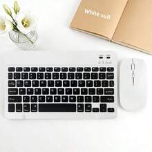 10吋無線鍵盤，超薄充電式藍牙鍵盤與滑鼠套組，相容 Android、Windows、Pro、Air、Mini，支援 iPadOS iOS 13 及更多 - 查看 14