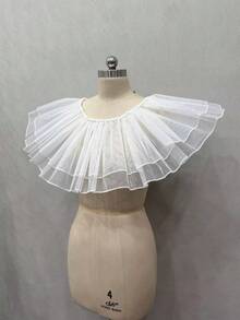 1pc Women's Versatile Shawl Puff Skirt, Double-Layer Crystal Tulle Waist Decoration, Lolita Style Puff Skirt, Cosplay Petticoat, Suitable For Weddings, Parties, Performances, Dances, Cosplay, Holidays - Multicolor - View 8