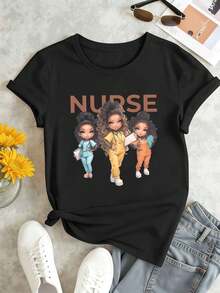 Women T-Shirts - Black - View 2
