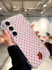 1 buc. husă moale de telefon cu model clasic în polcă, puncte negre, buburuze și flori, carcasă protectoare compatibilă cu Honor, Galaxy A04e/12/A13/A14/A34/A50/A52/A53/A54/S21/S22/S23/S24/S25/S25Ultra/S25FE/S26/S26 PLUS/S26 ULTRA/S26 EDGE/ 6A/7A/8A/ 12T/13T/15T/15 TPRO - clar - Vizualizare 7