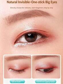 1/3/5/10 Sheet Ultra Invisible Clear Double Eyelid Stickers, Natural Long-Lasting Eyelid Lift Tapes For Hooded Eyes, Waterproof & Sweatproof, No Trace For All Day Wear - Nude - View 4