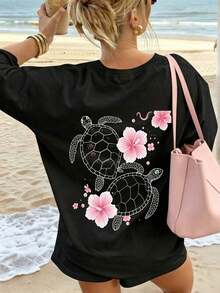 Women T-Shirts - Black - View 9
