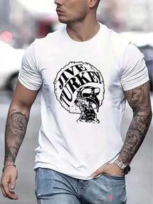 Men's Casual Short Sleeve Shirt 2026, 1 Piece, 100% Thick Cotton - Comfortable Round Neck, Soft And Attractive Top, Y2K Style For Men, Summer, Plus Size, Solid Color. - 魏斯 - 查看 12