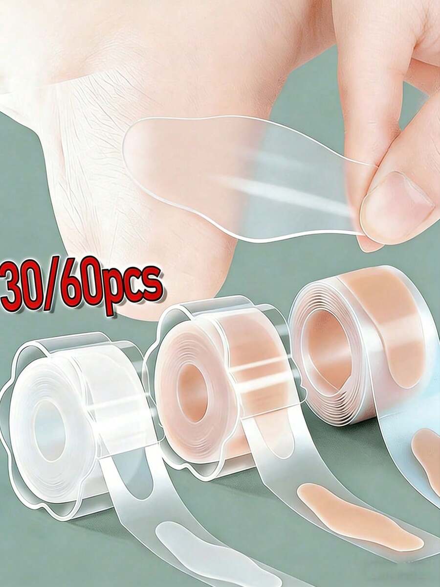30/60 miếng lót chống ma sát hình hoa cho giày cao gót, dép xăng đan, giày bít mũi và gót chân, miếng lót chống ma sát vô hình cho bàn chân. - Nhiều màu - Xem 1