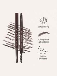 ETUDE Drawing Eye Brow 01 深棕色 兩入組 三角精準筆尖，打造自然毛髮感線條，防暈染防水，長效持妝粉質觸感，可疊加顯色，適合打造清晰柔和眉毛，韓國彩妝，節日 K-Beauty 禮物，0.25g - 01*2 - 查看 5