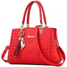 ALARION Womens Purses And Handbags Shoulder Bag Ladies Designer Satchel Messenger Tote Bag - 1-亮紅色 - 查看 8