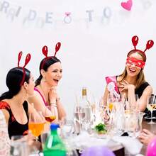 1/2 Stücke Krabbe & Stirnband und Brillen Set - Rotes tierisches Kostüm und Accessoires, geeignet für Themenpartys, Junggesellinnenabschiede, Geburtstage, Poolpartys usw., Party - Rot - Übersicht 3