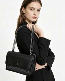 Coach Mini Klare Crossbody Bags For Women Small Square Bag With Signature Rivets Shoulder Bag Gift For Women - Dark Grey - View 4