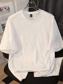 One Piece Men's Casual Short-Sleeved Round-Neck Printed T-Shirt, Manfinity Dauomo. - 白色 - 查看 2