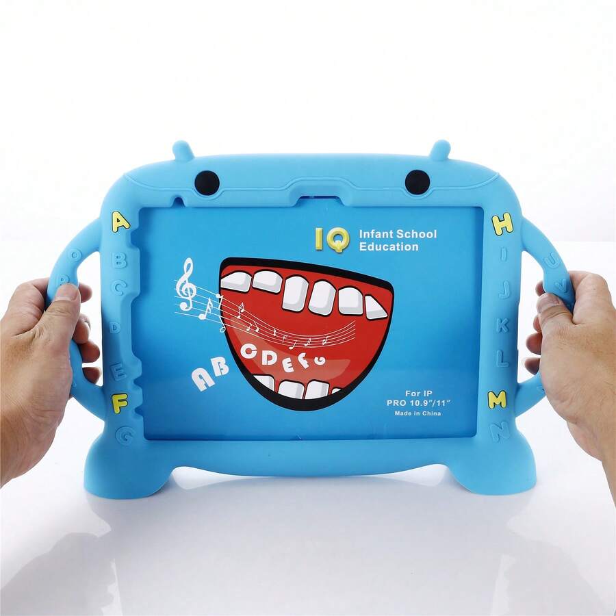 卡通保護殼 適用於 iPad Air 4, Air 5, A16, iPad 11, Air 6，附支架保護套，適用於 iPad 第 10 代 M2, M3, M4, Air 11, Mini 6, 7, A2068, A2228, A2230, A2325