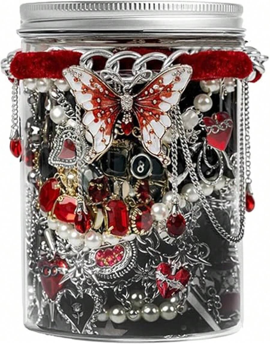 Teen Style Gift Mystery Jewelry Jar 15pcs Young Jewelry Set - 1件珠寶罐 - 查看 1