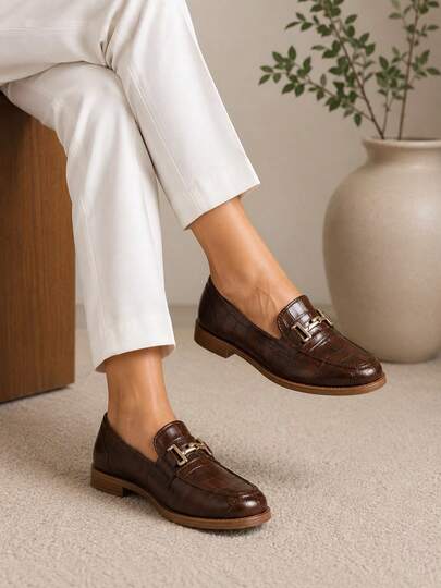 Mocassim Feminino, ,Croco, Elegante, Chique
