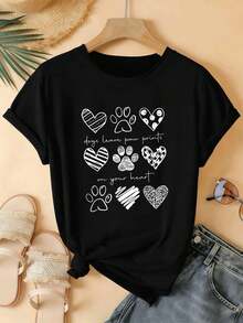 Women T-Shirts - Black - View 2