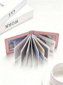 Customized Text LOGO Personalized Vehicle Registration Card Holder - Suitable For Car Insurance, Driver's License And Vehicle Documents Card Case, Auto Accessories, Unisex Personalized PU Leather ID And Driver's License, 10 Card Slots Protective Cover - Multicolor - View 2