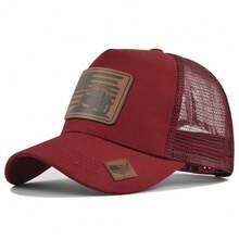 Polo de golf , Gorra de golf, Gorra de golf, Gorra de golf, Para hombre, Para mujer, Gorra con visera, Sombrero de sol para mujer, Gorra de béisbol de malla con pico de pato y etiqueta de cuero LA Tractor, Gorra con visera bordada, Gorra de malla para verano con protección solar 2026 - CM678-35 Café y Verde - Ver 8