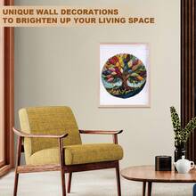 1PC Fibrous Life Tree Wooden Asymmetric Puzzle, Animal-Shaped 2D Jigsaw Toy For Kids And Adults. Educational Game, Great Gift For Party, Holiday, Christmas And Birthday. Unique Magical Desktop Decor & Creative Wooden Puzzle Present - Multicolor - View 10