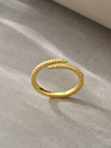Vòng tay vàng, kiểu dáng thanh lịch và dễ thương, đính đá Zirconia, thích hợp cho các buổi hẹn hò, tụ họp, xếp hàng, đeo hàng ngày, làm quà tặng. - Vàng - Xem 7