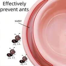 Bol anti-fourmis pour animaux de compagnie, bol extérieur pour chat/chien, fond antidérapant, bassin anti-déversement pour chien, bol à nourriture pour animaux de compagnie anti-débordement surélevé, convient aux chats/chiens errants, petits/moyens chiens - 500ml - Voir 5