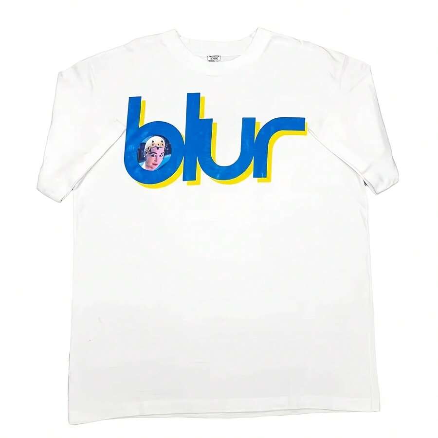 BLUR Fuzzy Band British Rock Punk Music Cotton Loose American Casual Direct Injection Short Sleeve T-Shirt Fashion Trendss Casual - 款式 - 查看 1
