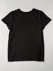 Matching T-Shirt For Couples With The Phrase In Spanish "Care Ando With Toxica", 100% Cotton. - 黑色 - 查看 2
