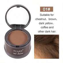 Specific Shading Powder For The Hairline, Full Body Hair, And Beard. 48-Hour Smudge-Proof Formula, Suitable For Touching Up Fine Hair, Bald Patches, And Gray Roots. 4 Grams. - 摩卡布朗 - 查看 6